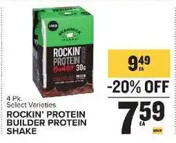Food Lion ROCKIN’ PROTEIN BUILDER PROTEIN SHAKE offer