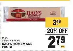 Food Lion Rao's Homemade Pasta offer