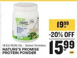 Food Lion Nature's Promise Protein Powder offer