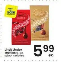Albertsons Lindt Lindor Truffles offer