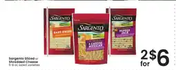 Albertsons Sargento Sliced or Shredded Cheese offer