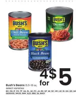 Albertsons Bush's beans offer
