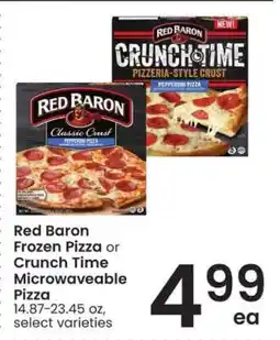 Albertsons Red Baron Frozen Pizza or Crunch Time Microwaveable Pizza offer