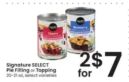 Albertsons Signature SELECT Pie Filling or Topping offer