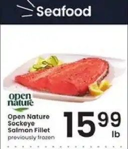 Albertsons OPEN NATURE SOCKEYE SALMON FILLET offer