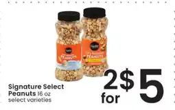 Albertsons Signature Select Peanuts offer