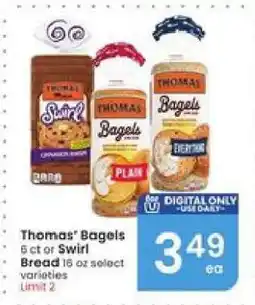 Albertsons Thomas' Bagels offer