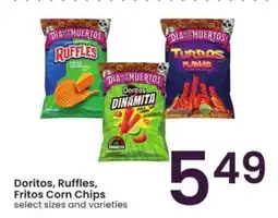 Albertsons Doritos, Ruffles, Fritos Corn Chips offer