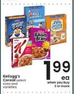 Albertsons Kellogg's Cereal offer