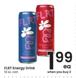Albertsons FLRT Energy Drink offer