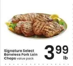 Albertsons Signature Select Boneless Pork Loin Chops offer