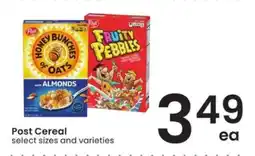Albertsons Post Cereal offer