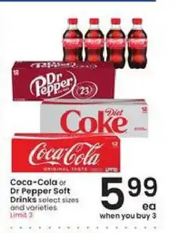 Albertsons Coca-Cola or Dr Pepper Soft Drinks offer