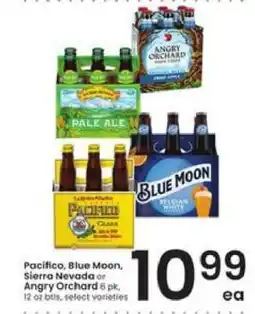 Albertsons Pacifico, Blue Moon, Sierra Nevada or Angry Orchard offer