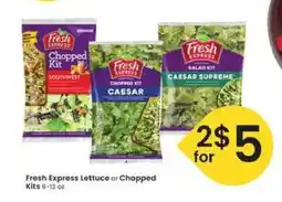 Albertsons Fresh Express Lettuce or Chopped Kits offer