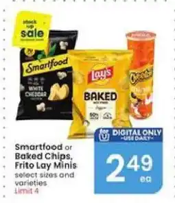 Albertsons Smartfood or Baked Chips, Frito Lay Minis offer