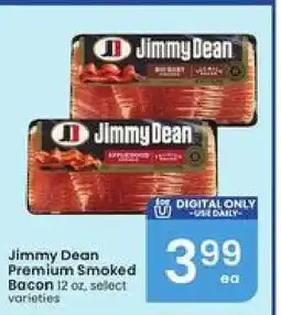 Albertsons Jimmy Dean Premium Smoked Bacon offer