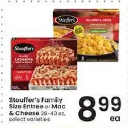 Albertsons Stouffer's Family Size Entrée or Mac & Cheese offer