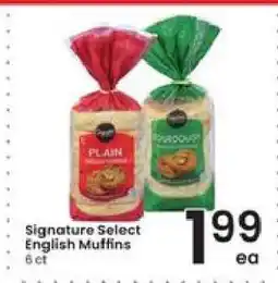 Albertsons Signature SELECT English Muffins offer