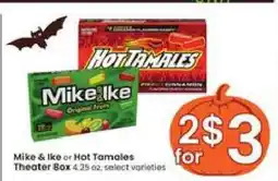 Albertsons Mike & Ike or Hot Tamales Theater Box offer