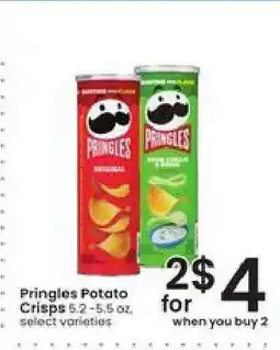 Albertsons Pringles Potato Crisps offer