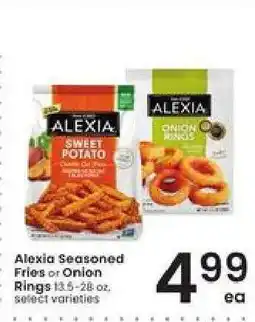 Albertsons Alexia Seasoned Fries or Onion Rings offer