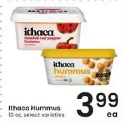 Albertsons Ithaca Hummus offer