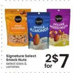 Albertsons Signature Select Snack Nuts offer