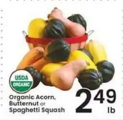 Albertsons Organic Acorn, Butternut or Spaghetti Squash offer