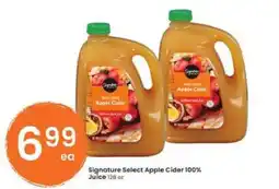 Albertsons Signature Select Apple Cider 100% Juice offer