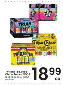 Albertsons Twisted Tea, Topo Chico, Truly or NOCA offer