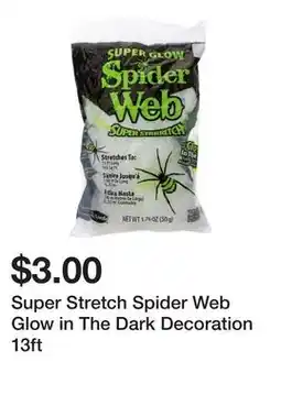 Five Below Super Stretch Spider Web Glow in The Dark Decoration 13ft offer