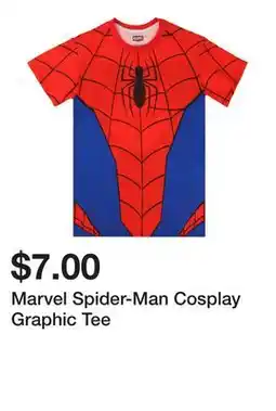 Five Below Marvel Spider-Man Cosplay Graphic Tee offer