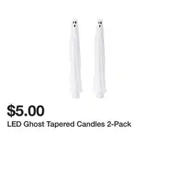 Five Below LED Ghost Tapered Candles 2-Pack offer