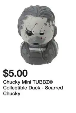 Five Below Chucky Mini TUBBZ Collectible Duck - Scarred Chucky offer