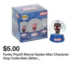 Five Below Funko Pop! Marvel Spider-Man Character Vinyl Collectible Glitter Globe (Styles May Vary) offer