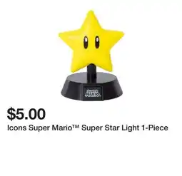 Five Below Icons Super Mario Super Star Light 1-Piece offer