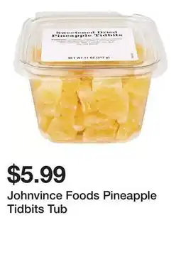 Wegmans Johnvince Foods Pineapple Tidbits Tub offer