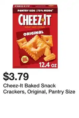 Wegmans Cheez-It Baked Snack Crackers, Original, Pantry Size offer