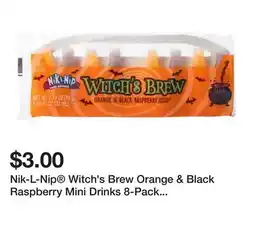 Five Below Nik-L-Nip Witch's Brew Orange & Black Raspberry Mini Drinks 8-Pack 2.79oz offer