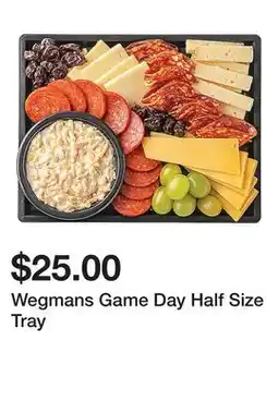 Wegmans Wegmans Game Day Half Size Tray offer