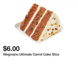 Wegmans Wegmans Ultimate Carrot Cake Slice offer