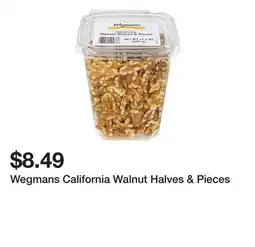 Wegmans Wegmans California Walnut Halves & Pieces offer
