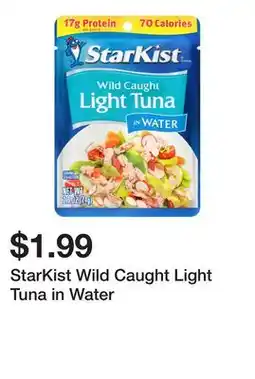 Wegmans StarKist Wild Caught Light Tuna in Water offer