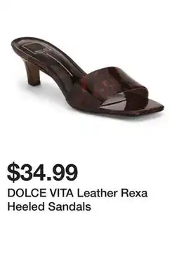 Marshalls DOLCE VITA Leather Rexa Heeled Sandals offer