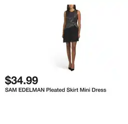 Marshalls SAM EDELMAN Pleated Skirt Mini Dress offer