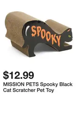 Marshalls MISSION PETS Spooky Black Cat Scratcher Pet Toy offer