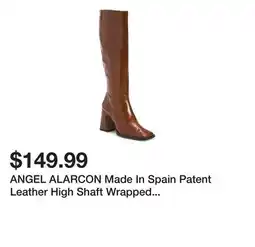Marshalls ANGEL ALARCON Made In Spain Patent Leather High Shaft Wrapped Heeled Boots offer