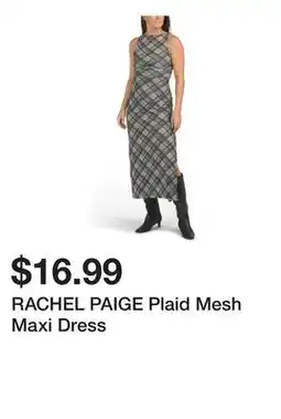 Marshalls RACHEL PAIGE Plaid Mesh Maxi Dress offer
