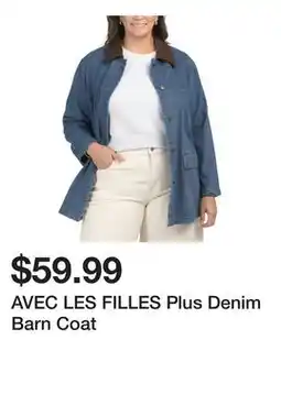 Marshalls AVEC LES FILLES Plus Denim Barn Coat offer